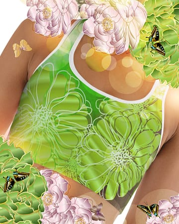 Madrid (II) T-Racerback Bra -1 - WOWKIREI.COM