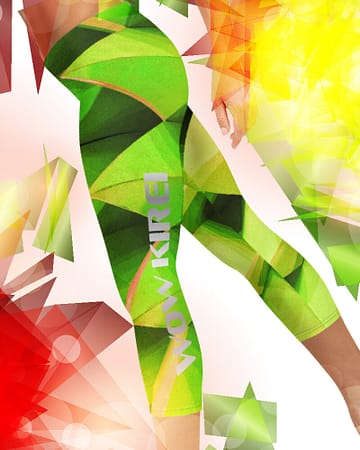 New Delhi (II) Low-Rise Capri Leggings - 2 - WOWKIREI.COM